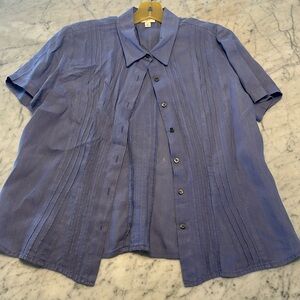 Blue button down